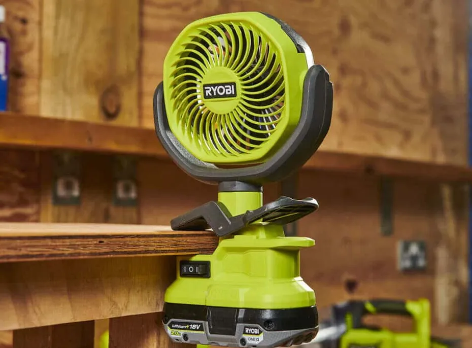 Ryobi ONE+ RCF18-0 vifte med klemme u/batteri