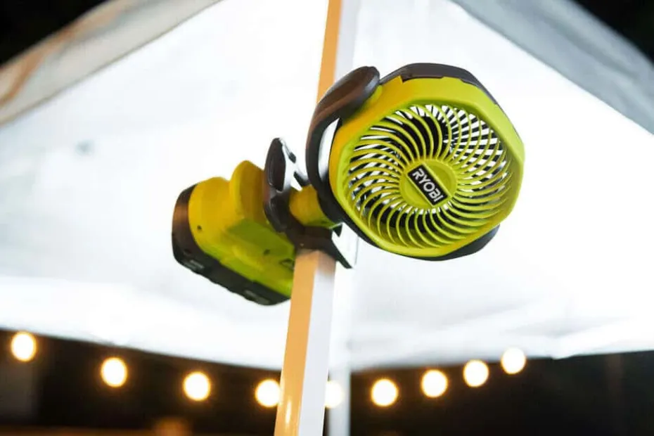 Ryobi ONE+ RCF18-0 vifte med klemme u/batteri