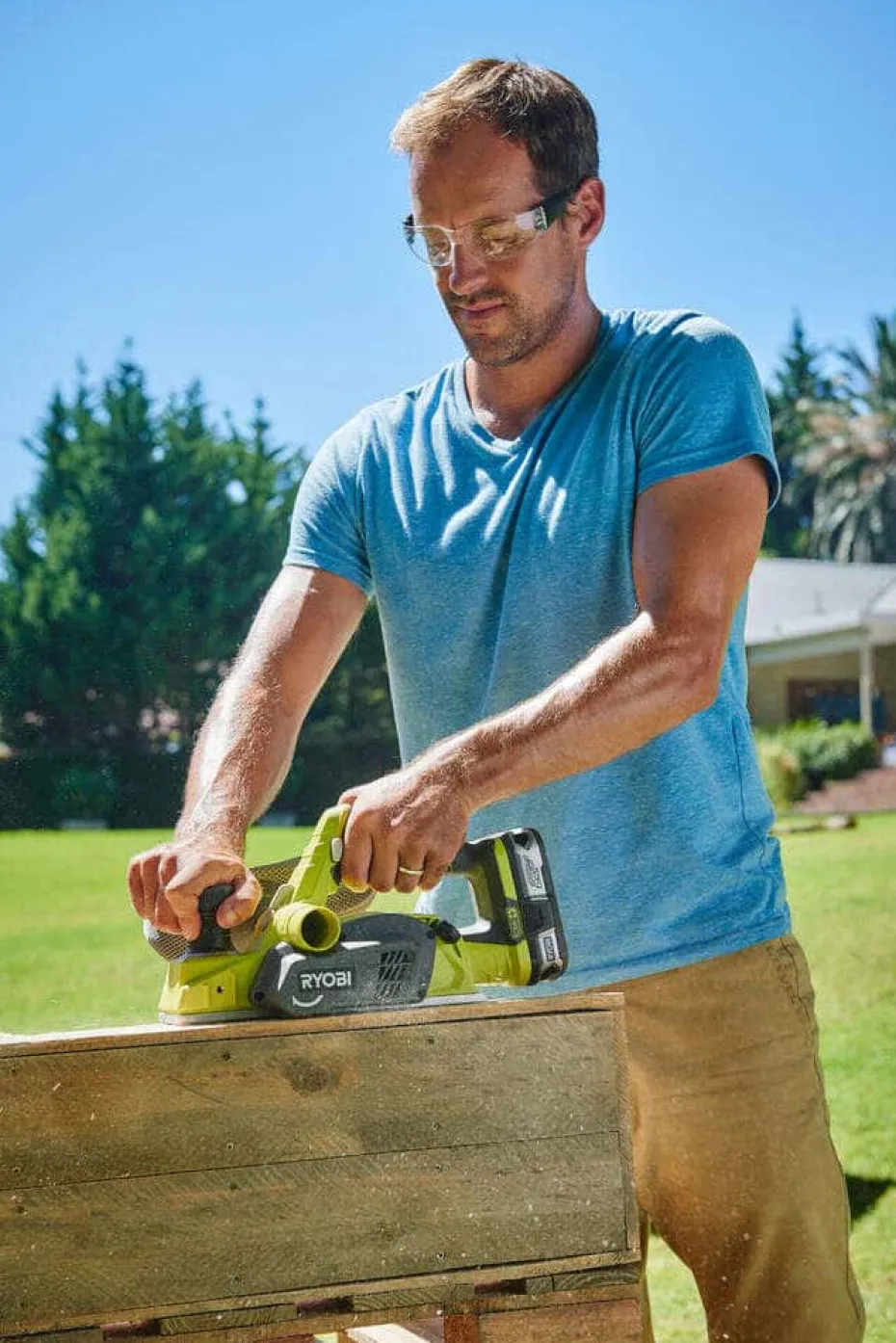 Ryobi ONE+ R18PL-0 høvel u/batteri