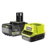 Ryobi RC18120-150X 5,0Ah batteri og lader