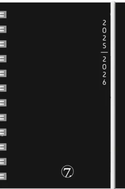 7.SANS: Dagsplan, A6, sort