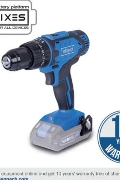 Scheppach IXES C-CDTB74/1-X slagbormaskin m/2 batteri og bits