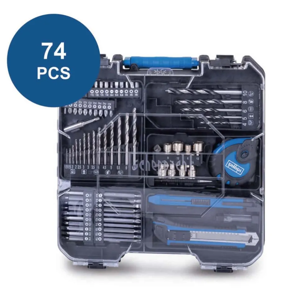 Scheppach IXES C-CDTB74/1-X slagbormaskin m/2 batteri og bits