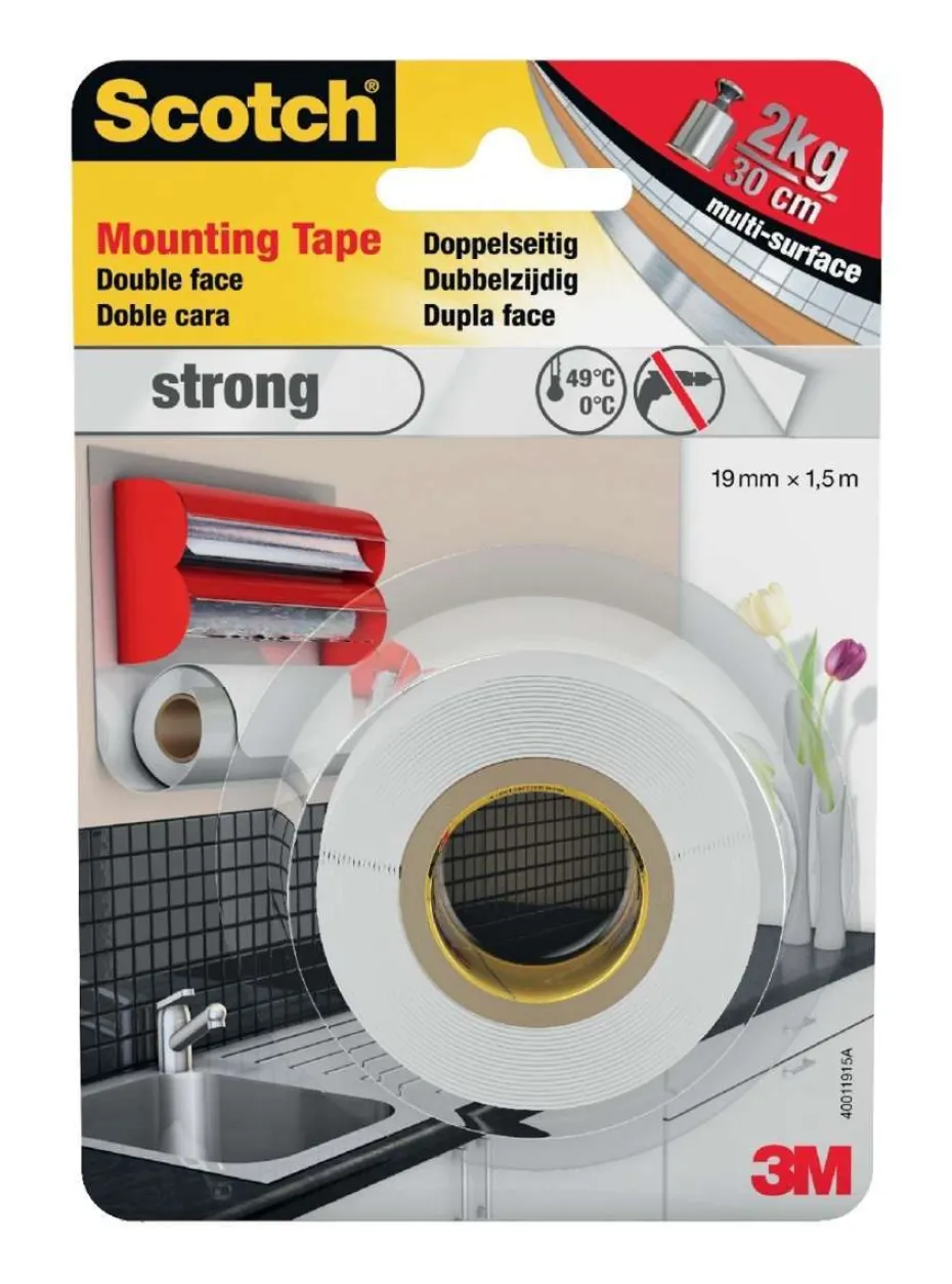 Scotch® kraftig monteringstape