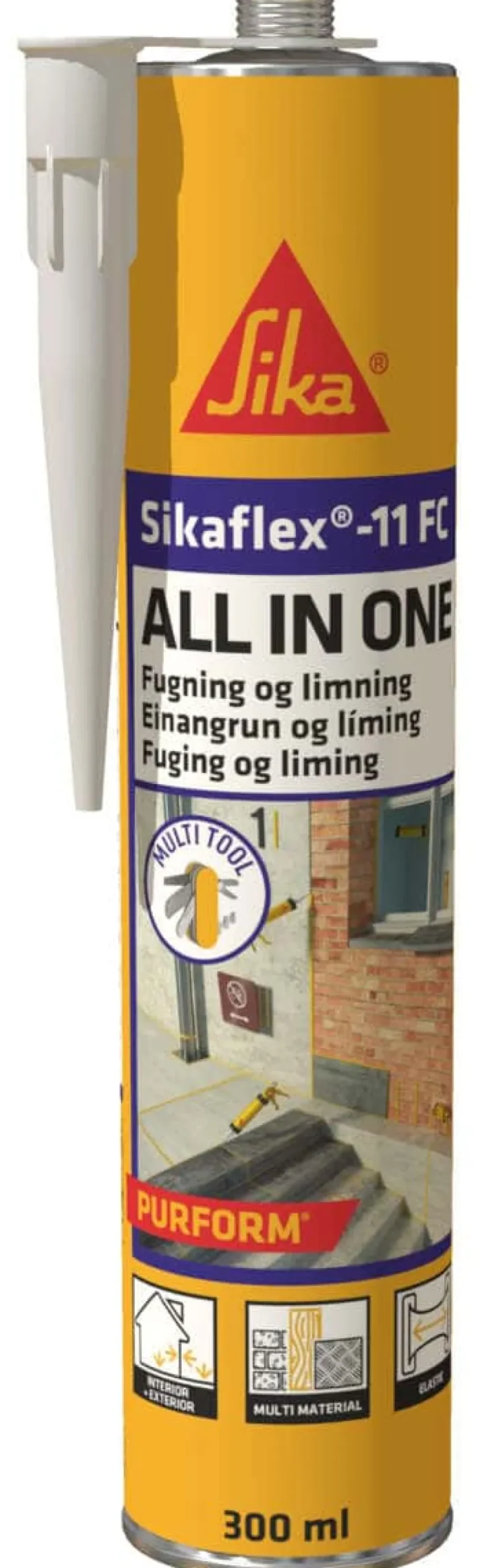Sikaflex-11FC Purform fug+lim i ett, concrete grey