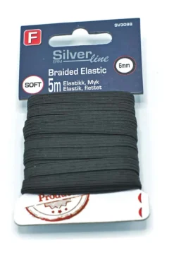 Silverline elastikk svart