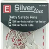 Silverline sikkerhetsnåler for baby