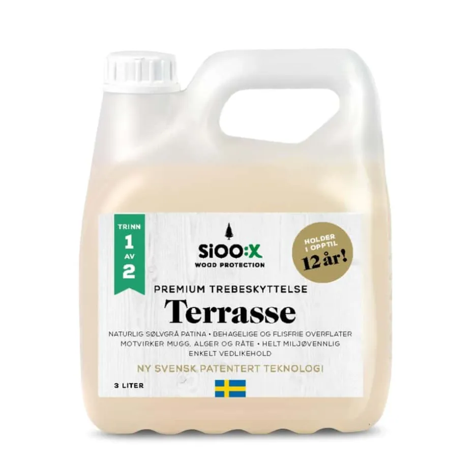 SiOO:X premium trebeskyttelse trinn 1 av 2