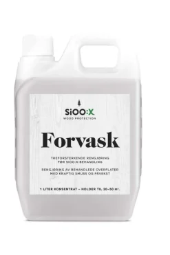 SiOO:X treforsterkende rengjøring forvask
