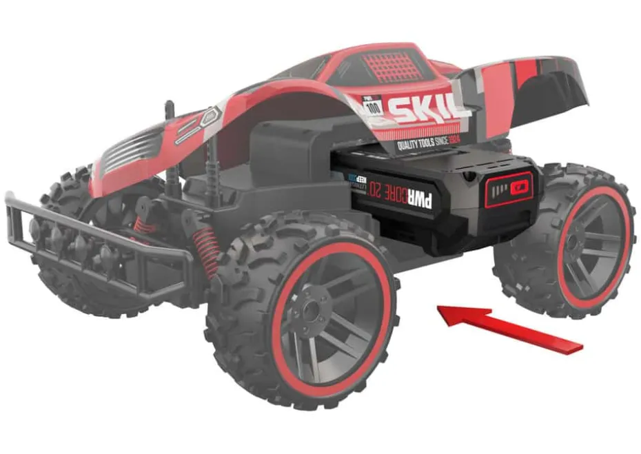 Skil 3021 RC bil og slagdrill m/batteri