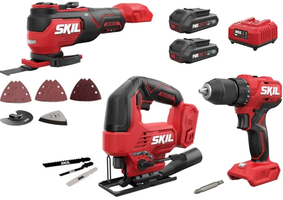 Skil CK1E3361BA verktøysett m/2 batterier