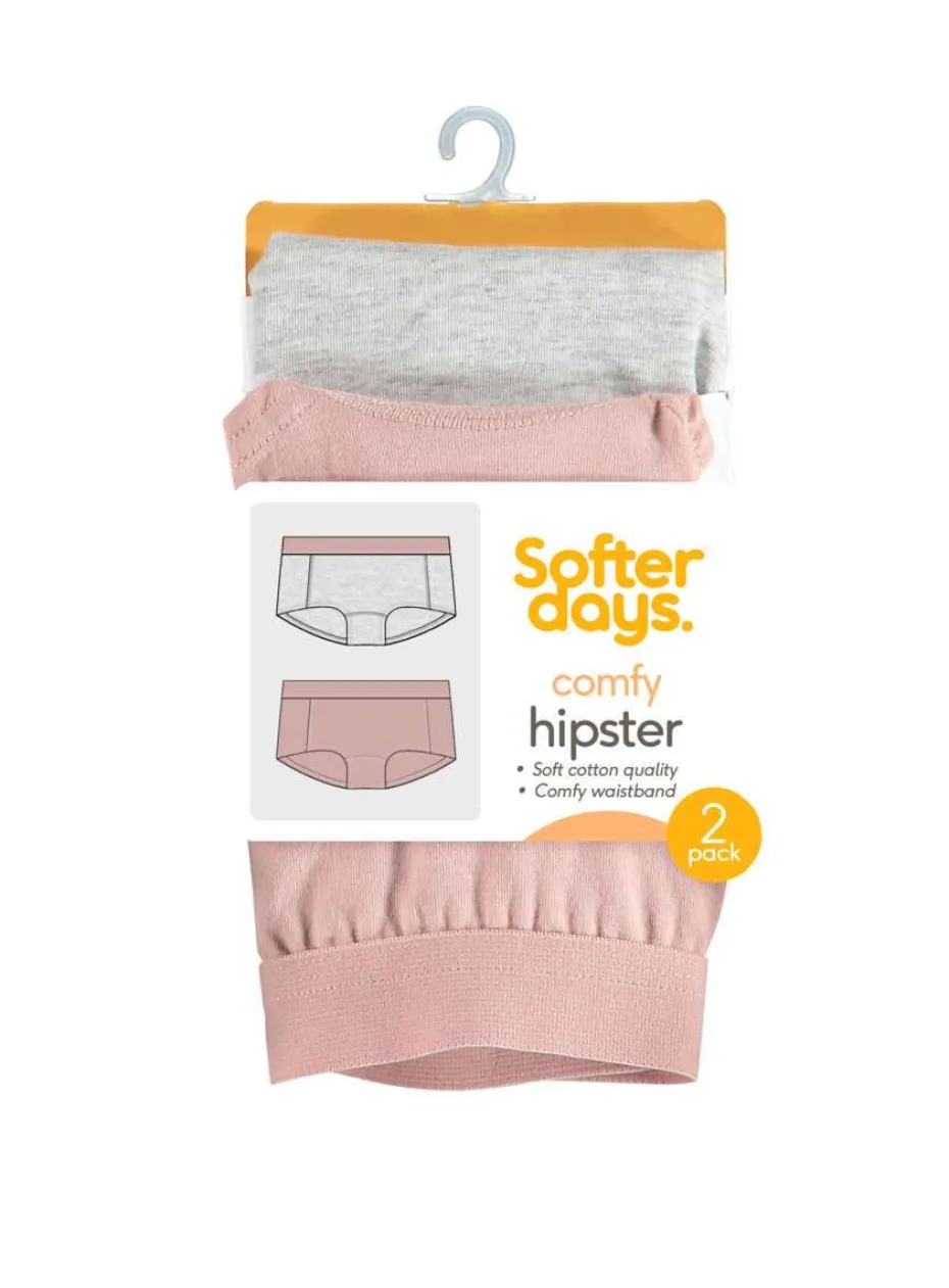 Softer Days Comfy hipstertruser 2-pk barn
