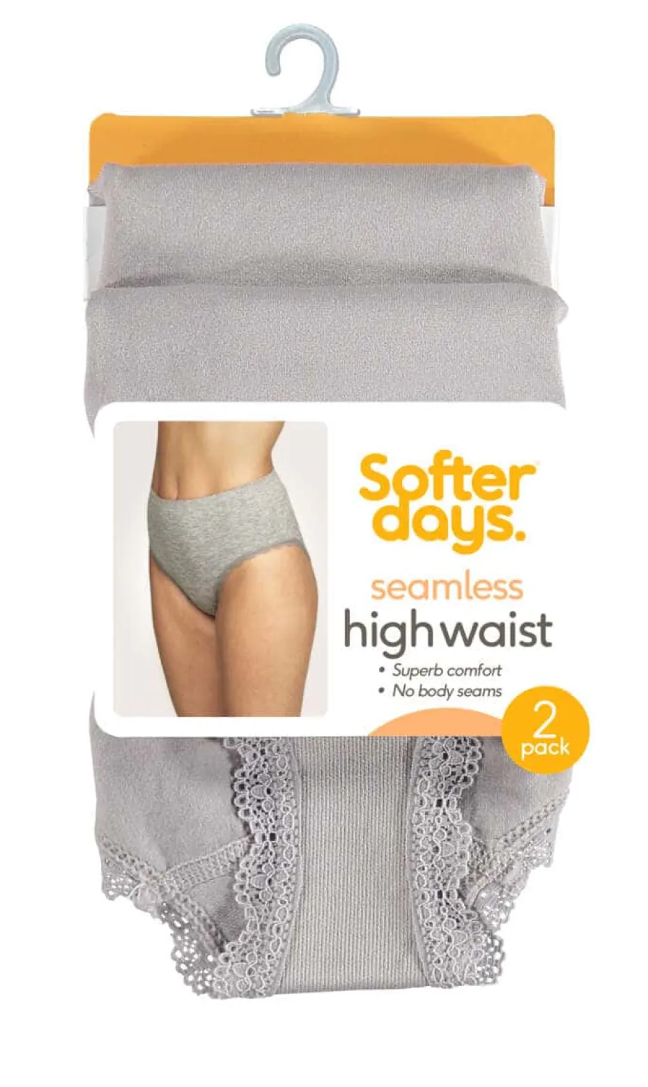 Softer Days Seamless Highwaist truser 2-pk dame