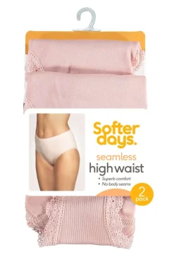 Softer Days Seamless Highwaist truser 2-pk dame