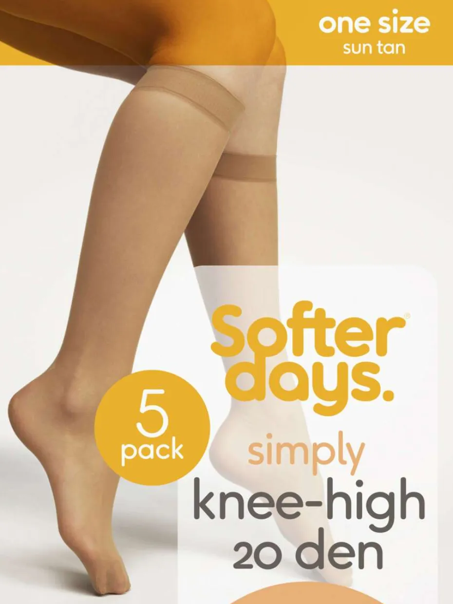 Softer Days Simply knestrømper 5-pk dame