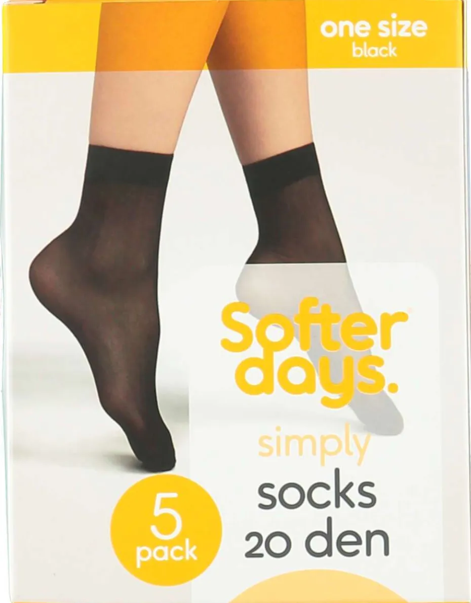 Softer Days Simply sokker 5-pk dame