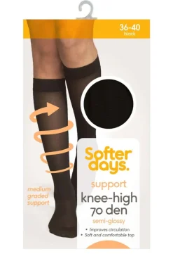 Softer Days Support knestrømpe dame
