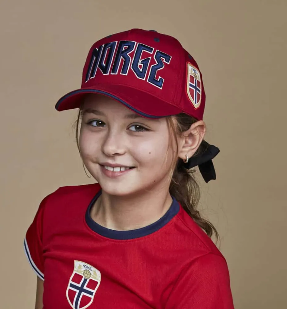 Softer dyas Norge fotballcaps til barn