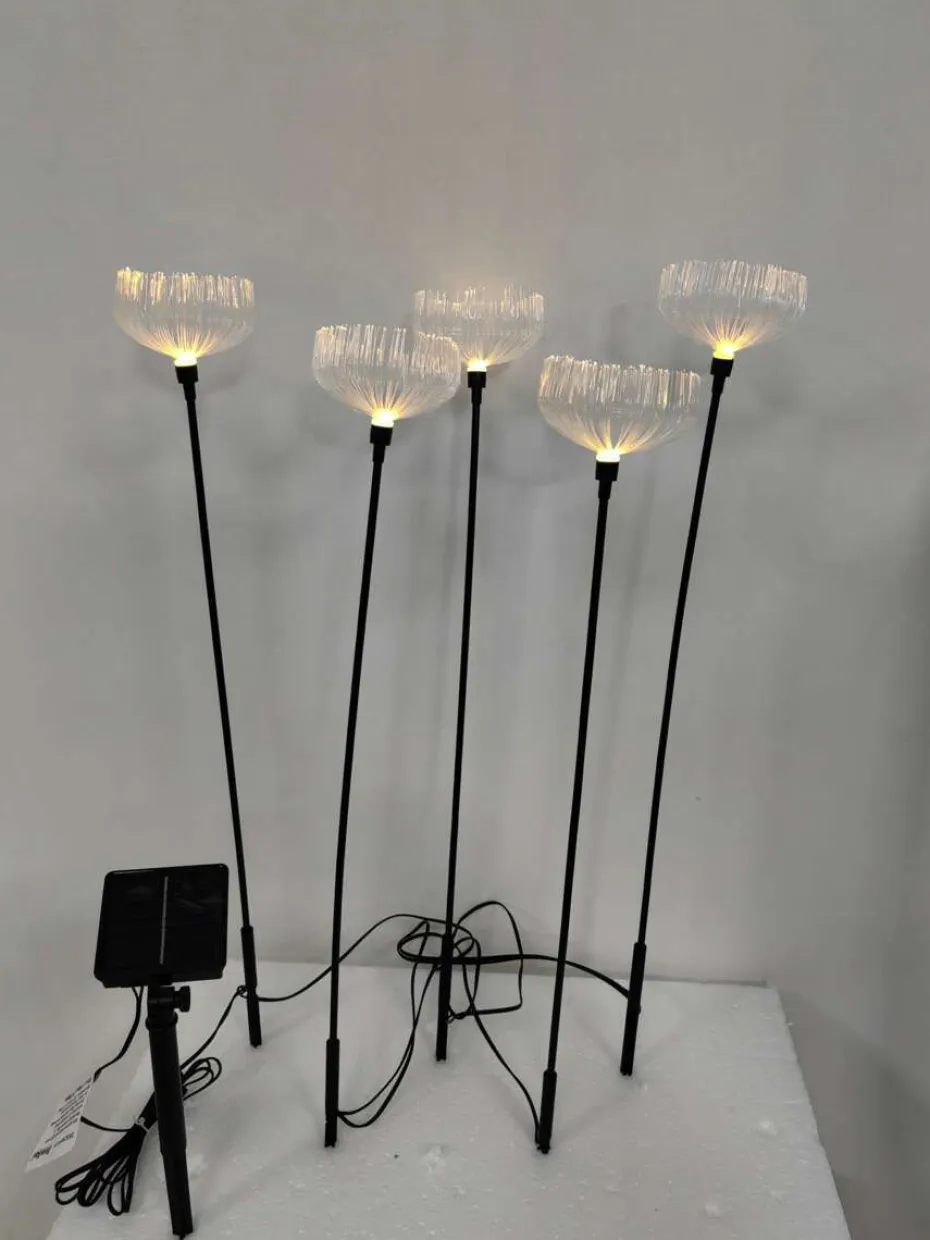 Solcelle Jellyfish LED lysspyd 5-pk