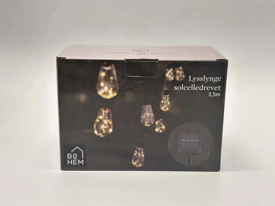 Solcelle LED lenke m/pærer