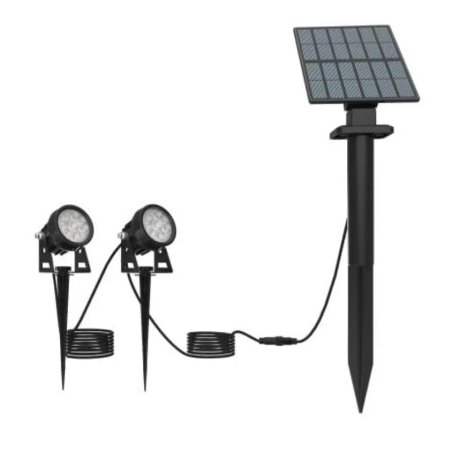 Solcelle LED spot 2-pk