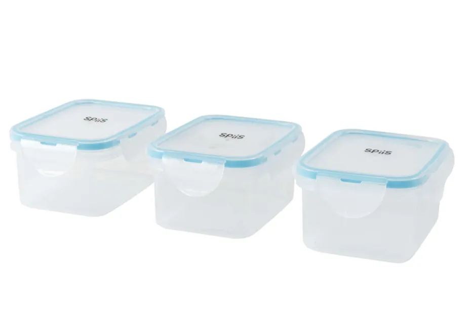 SPiiS Mo matoppbevaringsbokser 3pk