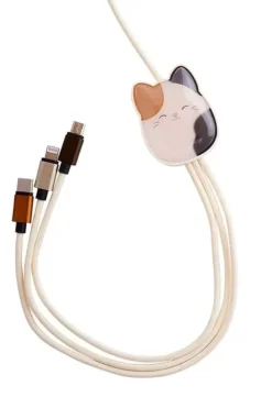 Squishmallows® 3-i-1 USB-C/Micro/Lightning ladekabel