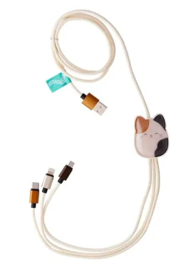 Squishmallows® 3-i-1 USB-C/Micro/Lightning ladekabel