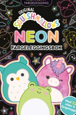 Squishmallows: Neon fargeleggingsbok