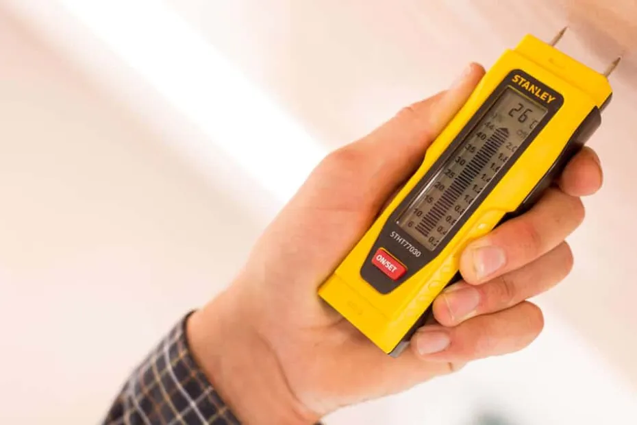 STANLEY Fuktmåler for tre og byggematerialer. LCD-skjerm.
