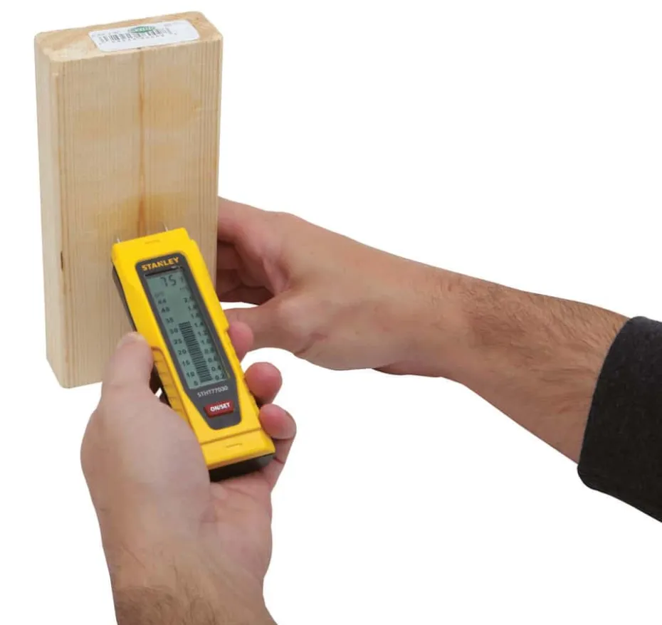 STANLEY Fuktmåler for tre og byggematerialer. LCD-skjerm.