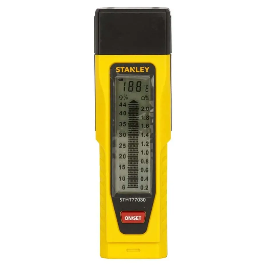 STANLEY Fuktmåler for tre og byggematerialer. LCD-skjerm.