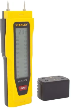 STANLEY Fuktmåler for tre og byggematerialer. LCD-skjerm.