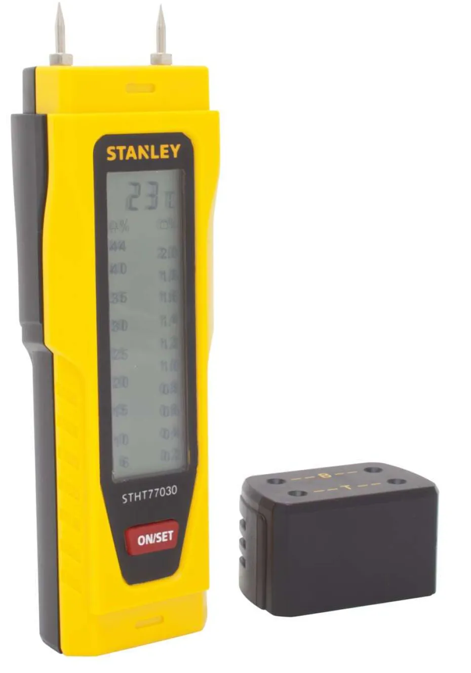 STANLEY Fuktmåler for tre og byggematerialer. LCD-skjerm.