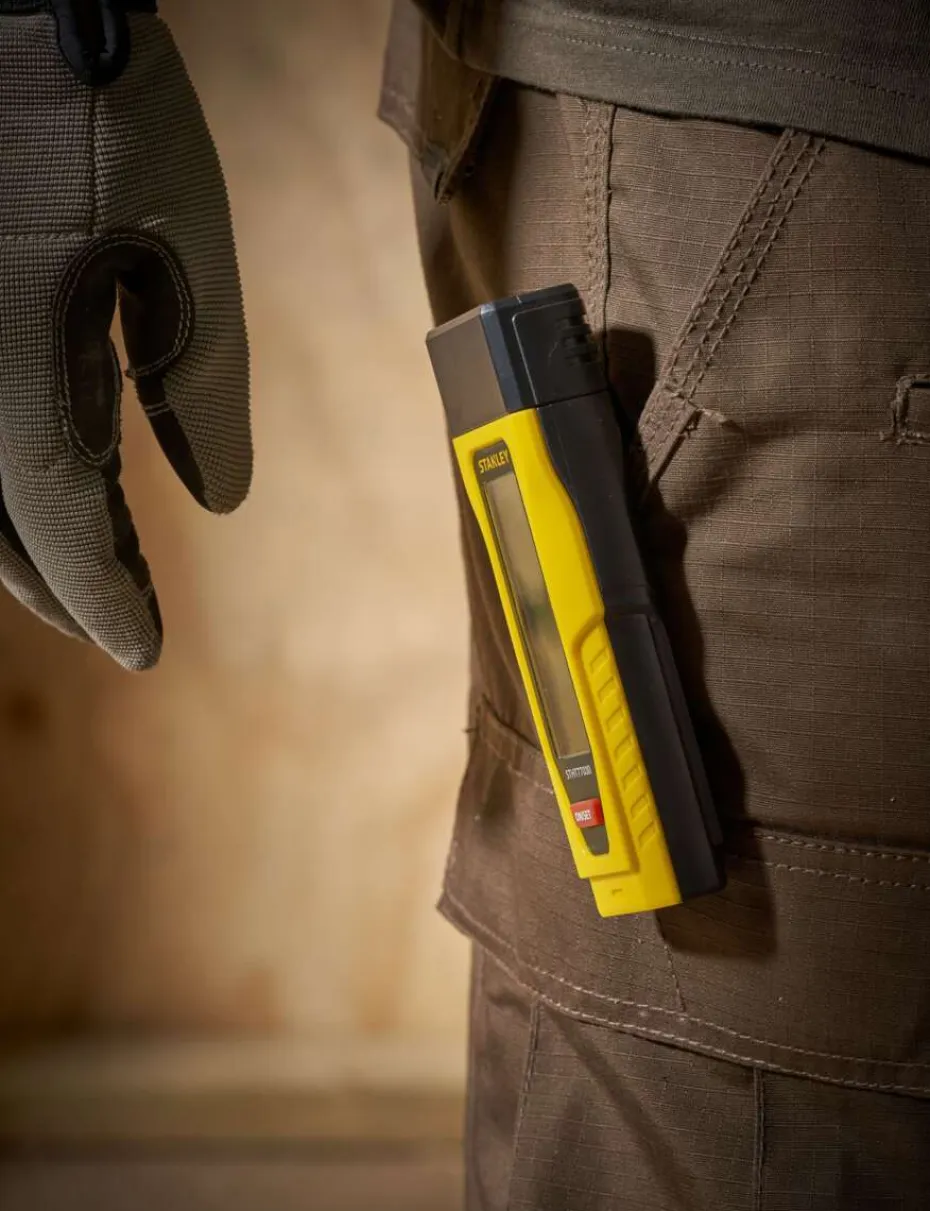 STANLEY Fuktmåler for tre og byggematerialer. LCD-skjerm.