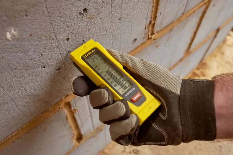 STANLEY Fuktmåler for tre og byggematerialer. LCD-skjerm.