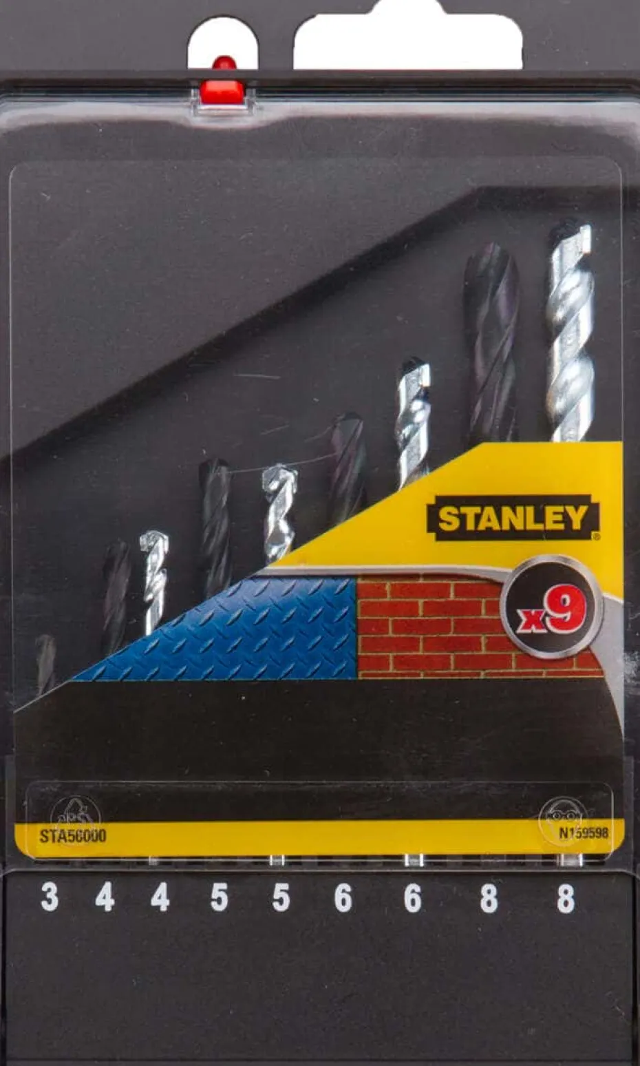 Stanley STA56000 bor og bitssett for metall og mur