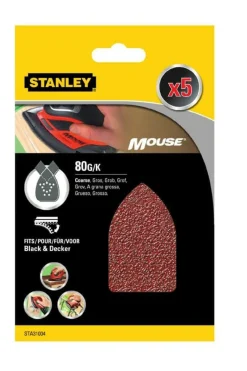 Stanley STA31004 Mouse slipepapir 5-pk
