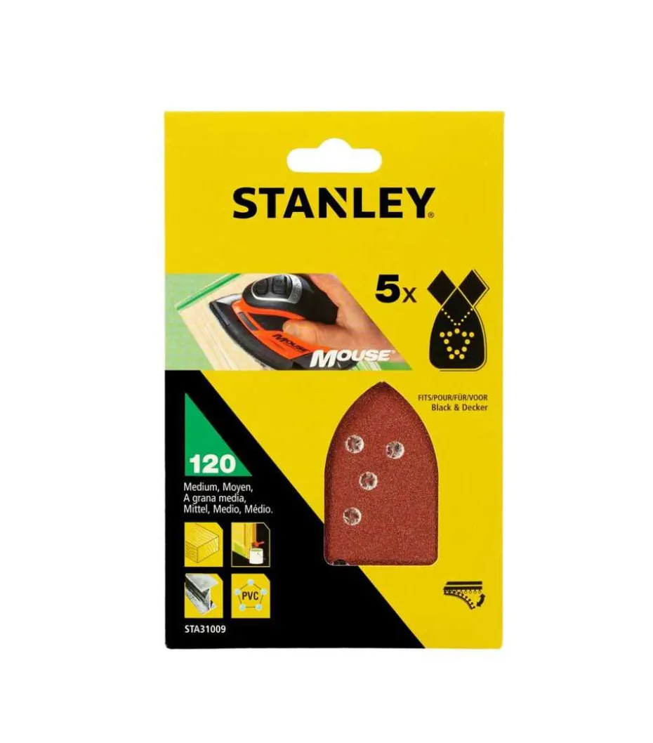 Stanley STA31009 Mouse slipepapir 5-pk