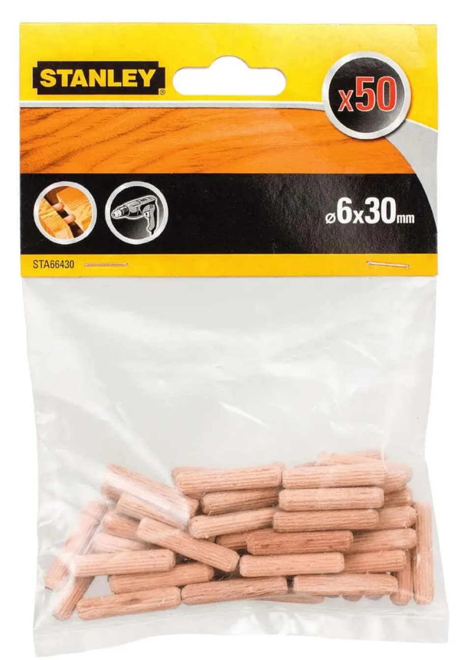 Stanley STA66430 treplugger 6 mm 50-pk