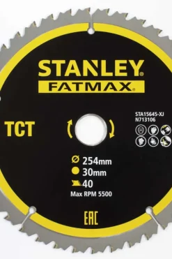 Stanley STA15645 254X30MMXT40 sirkelsagblad