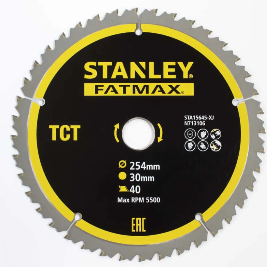 Stanley STA15645 254X30MMXT40 sirkelsagblad