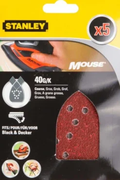 Stanley STA31034 Mouse slipepapir 5-pk