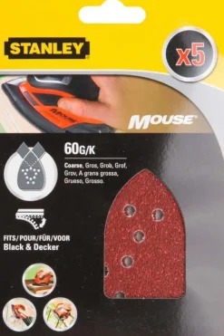 Stanley STA31039 Mouse slipepapir 5-pk