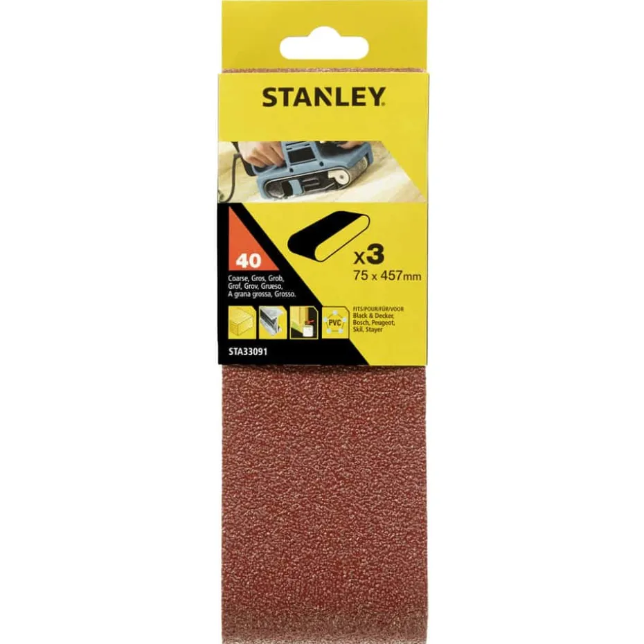 Stanley STA33091 slipebånd 3-pk