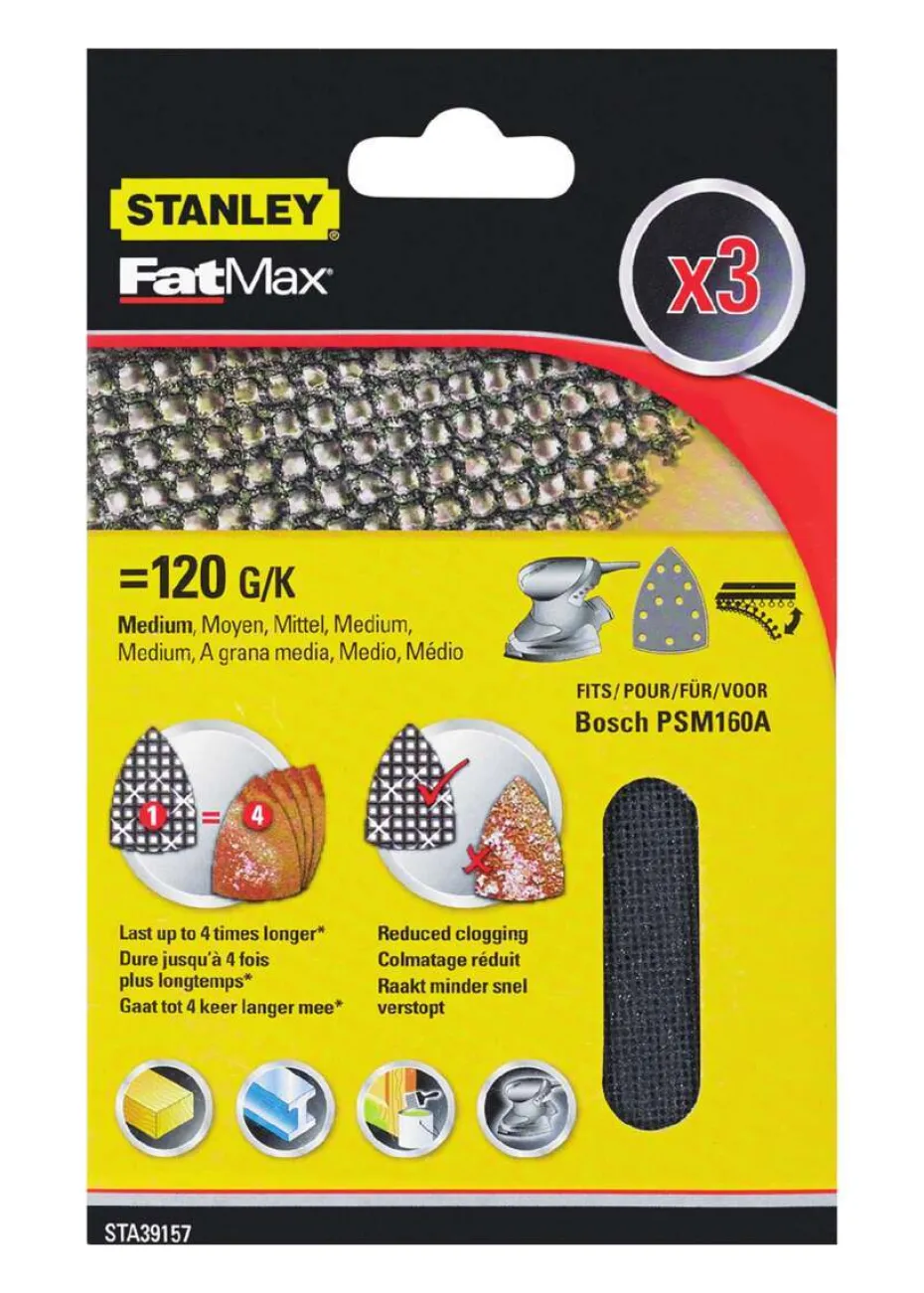 Stanley STA39157 slipepapir 5-pk