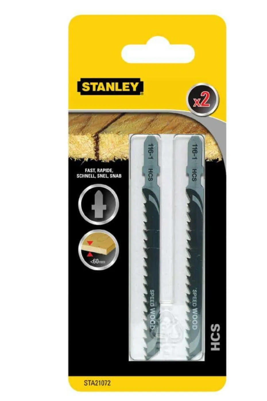 Stanley STA21072 T-HCS stikksagblad 2-pk