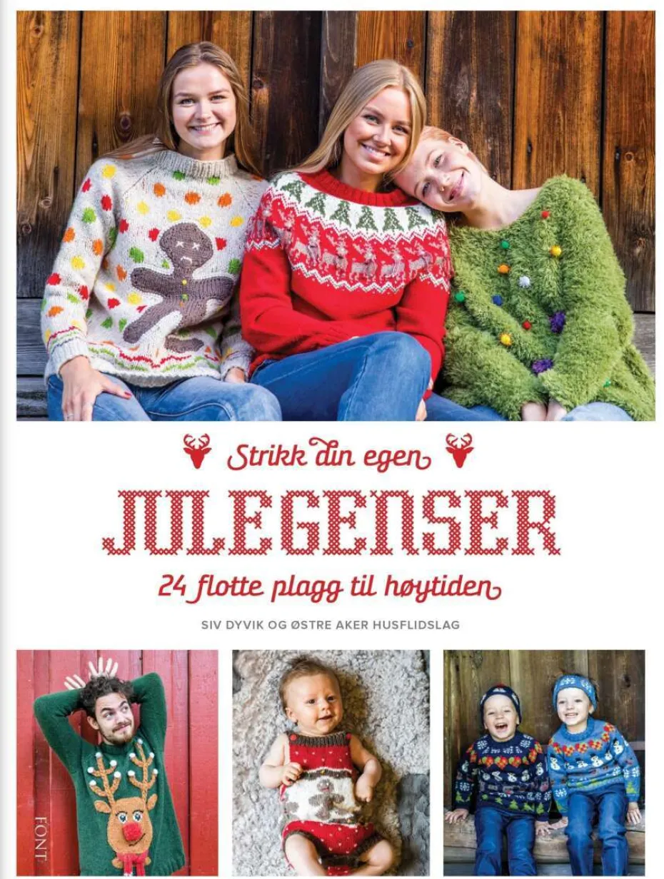 Strikk din egen julegenser, 24 flotte plagg til høytiden