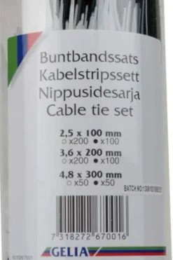 Strips mix nøytral/svart 700 stk