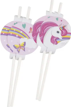 Sugerør Enhjørning 4pk
